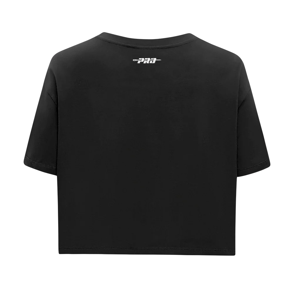 WNBA LOS ANGELES SPARKS RETRO CLASSICS WOMEN'S SINGLE JERSEY BOXY TEE (BLACK) - Image 5