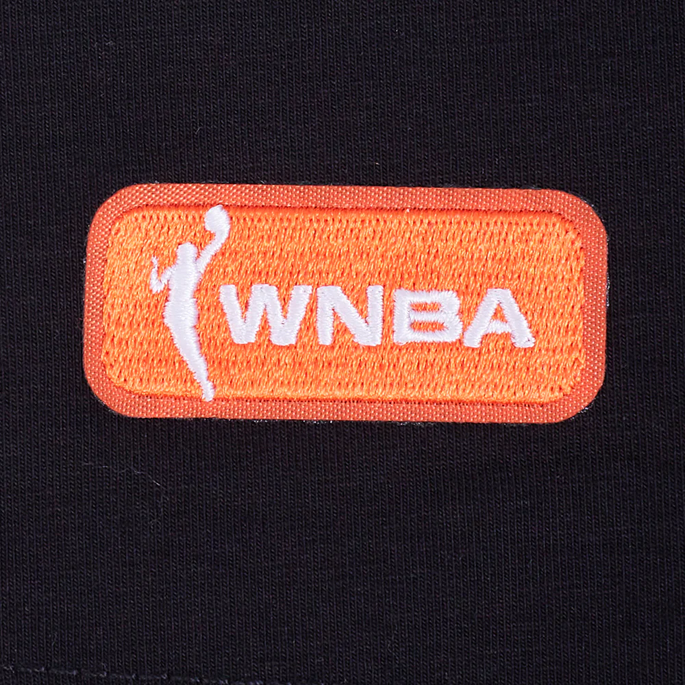 WNBA LOS ANGELES SPARKS RETRO CLASSICS WOMEN'S SINGLE JERSEY BOXY TEE (BLACK) - Image 7