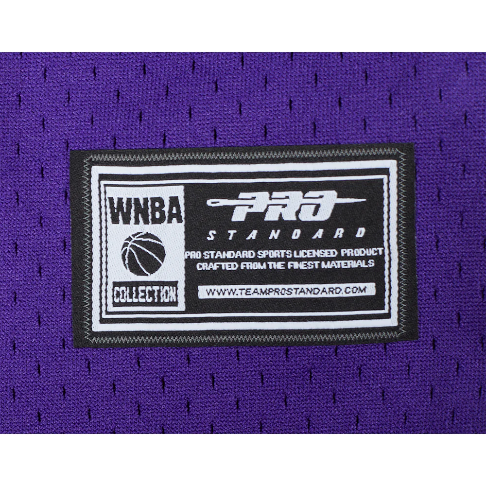 WNBA LOS ANGELES SPARKS CLASSIC MESH BIG BOY'S BUTTON DOWN SHIRT (Purple/Yellow) - Image 6