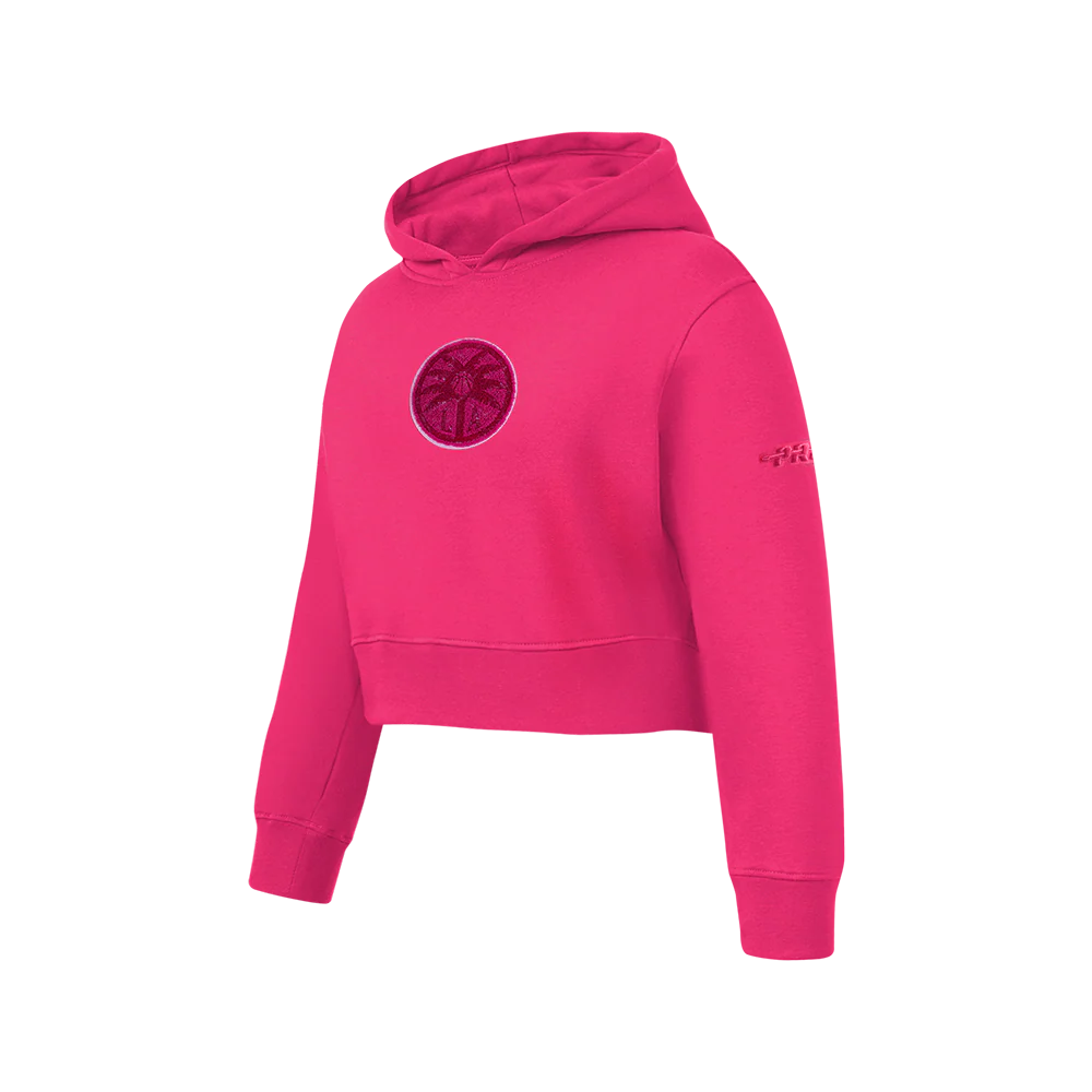 WNBA LOS ANGELES SPARKS CLASSIC TRIPLE PINK BIG GIRLS FLC PO HOODIE (BEETROOT PURPLE) - Image 2