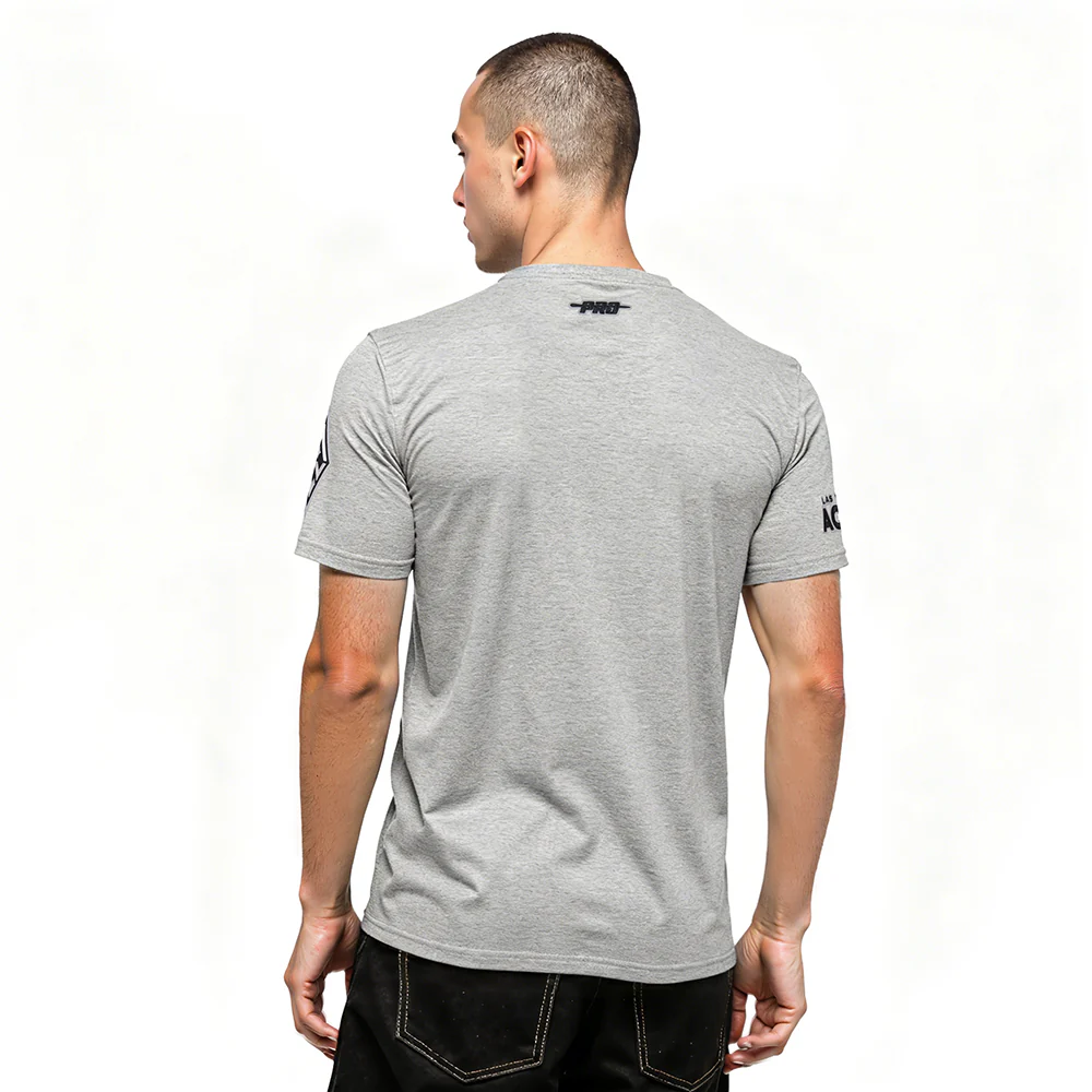 WNBA LAS VEGAS ACES CLASSIC CHENILLE MEN'S SJ TEE (HEATHER GREY) - Image 2