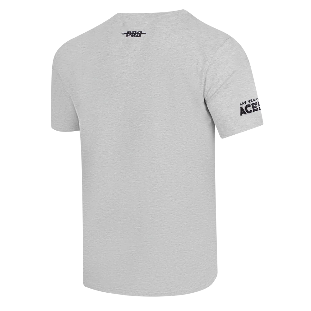 WNBA LAS VEGAS ACES CLASSIC CHENILLE MEN'S SJ TEE (HEATHER GREY) - Image 6