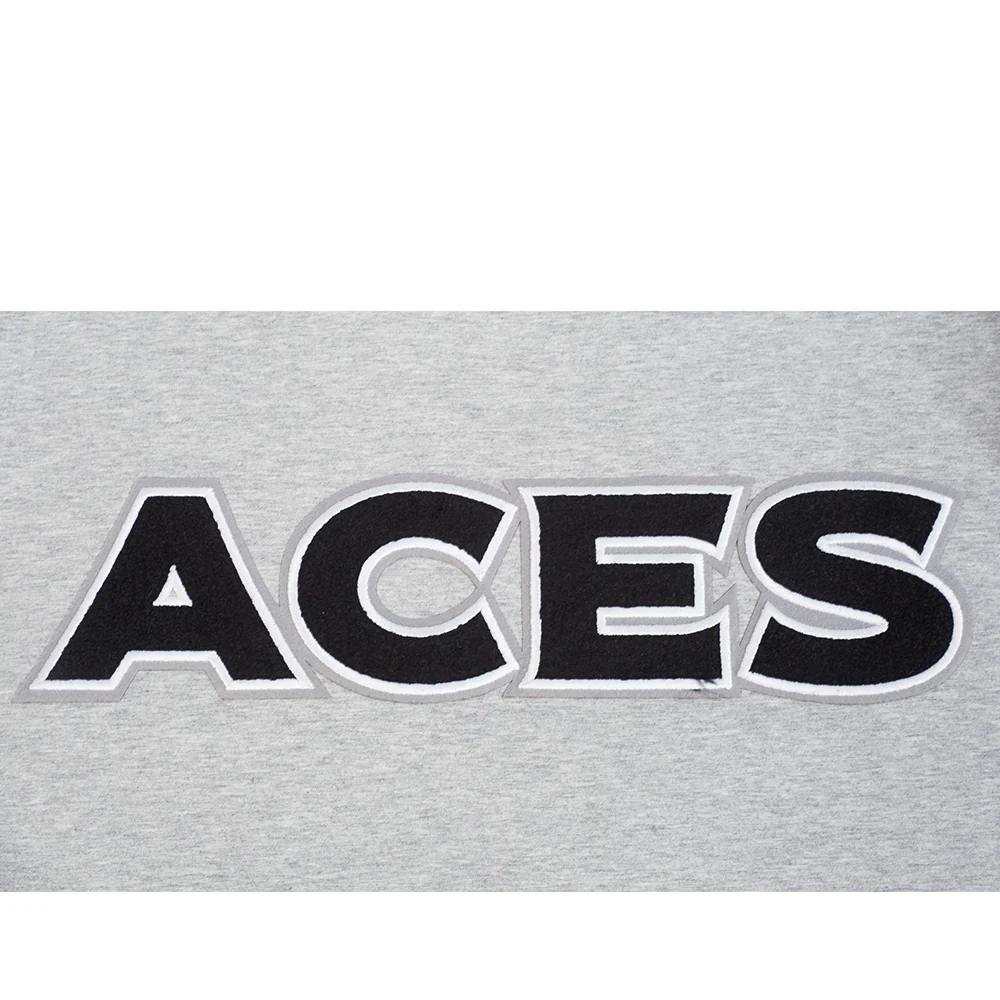 WNBA LAS VEGAS ACES CLASSIC CHENILLE MEN'S SJ TEE (HEATHER GREY) - Image 9