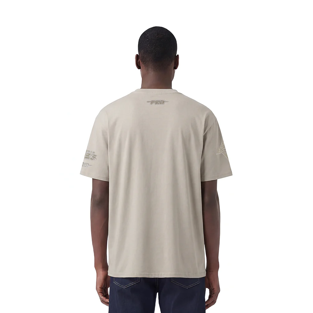 WNBA LAS VEGAS ACES NEUTRAL MEN'S COTTON JERSEY DROP SHOULDER TEE (TAUPE) - Image 2