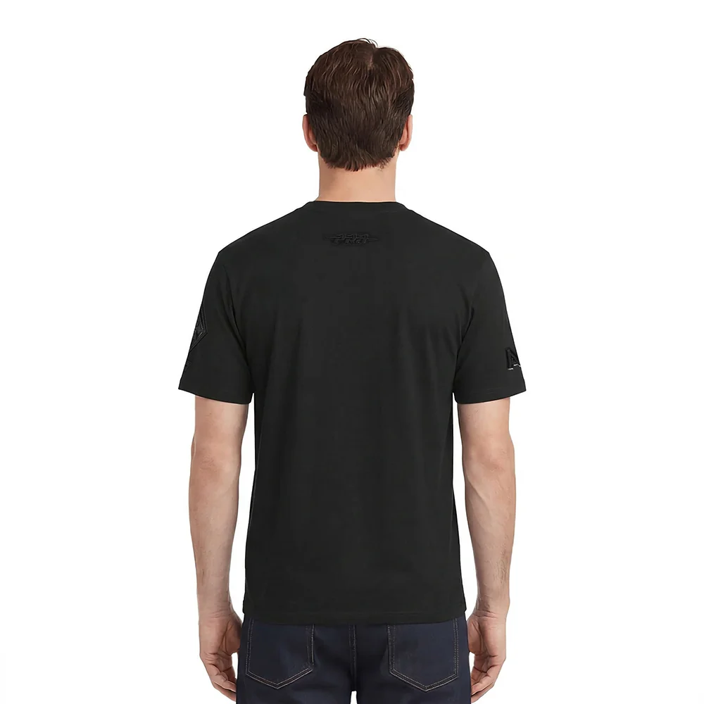 WNBA LAS VEGAS ACES TRIPLE BLACK MEN'S SINGLE JERSEY TEE (BLACK) - Image 2