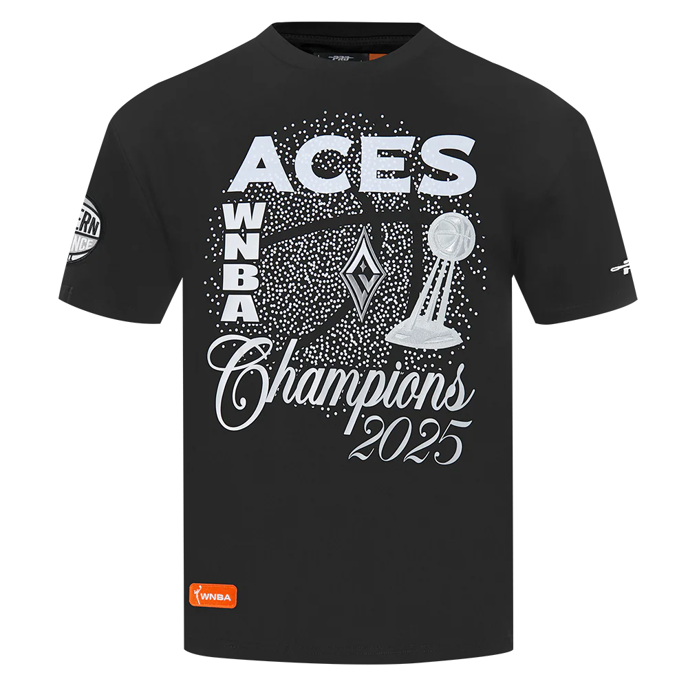 LAS VEGAS ACES WNBA FINALS 2025 MEN'S CJ DROP SHOULDER TEE (BLACK) - Image 3