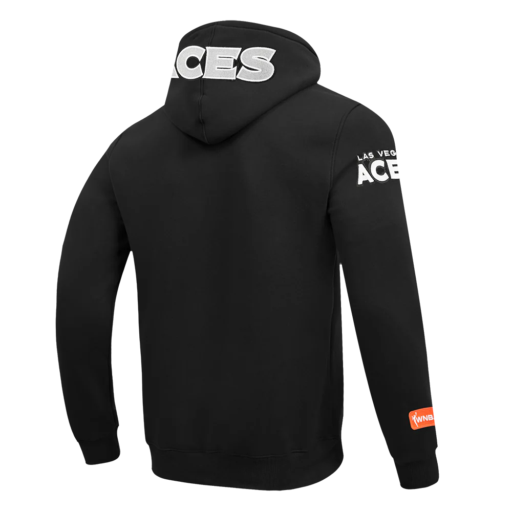 LAS VEGAS ACES CLASSIC CHENILLE MEN'S DK PO HOODIE (BLACK) - Image 6