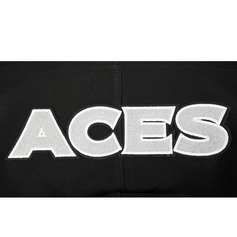 LAS VEGAS ACES CLASSIC CHENILLE MEN'S DK PO HOODIE (BLACK) - Image 8