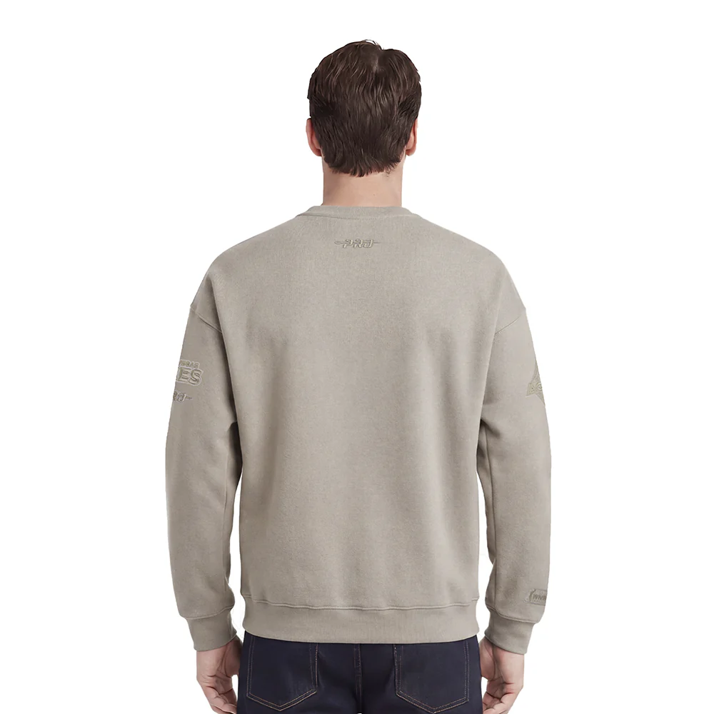 WNBA LAS VEGAS ACES NEUTRAL MEN'S DROP SHOULDER FLC CREWNECK (TAUPE) - Image 2