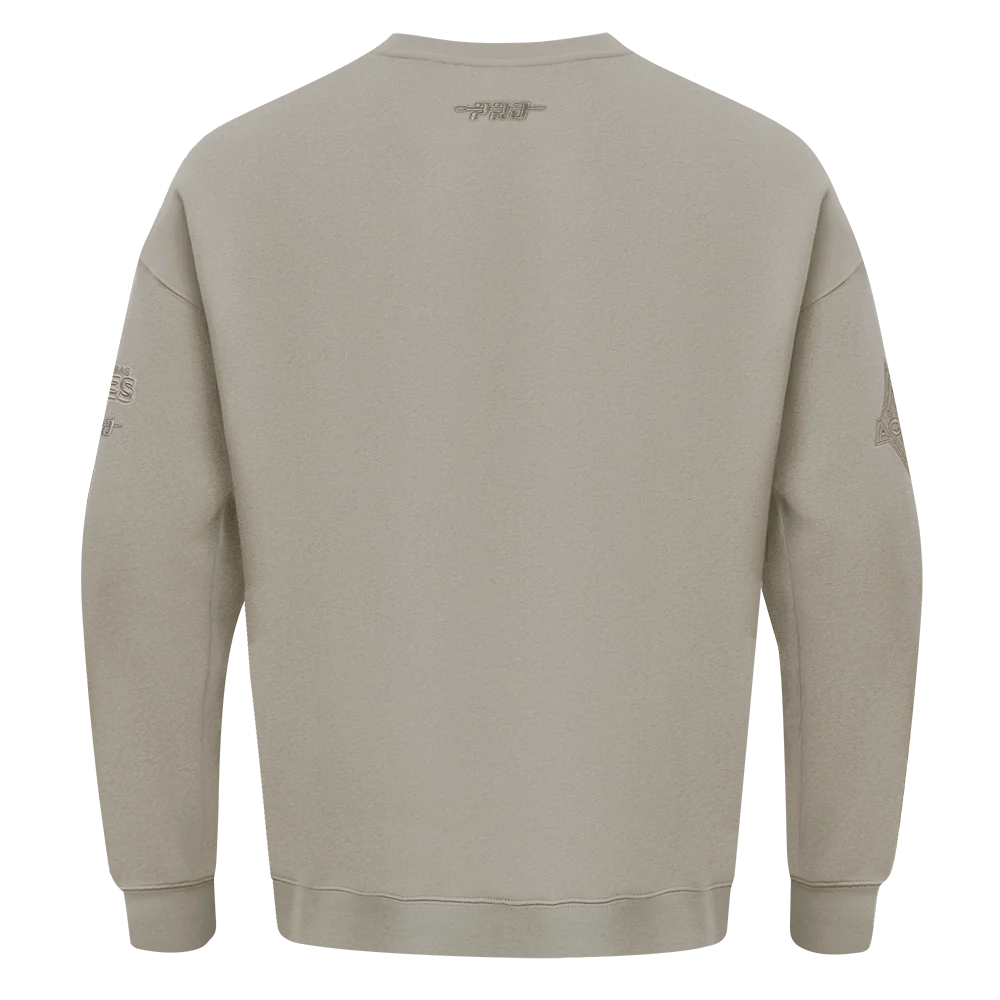 WNBA LAS VEGAS ACES NEUTRAL MEN'S DROP SHOULDER FLC CREWNECK (TAUPE) - Image 5
