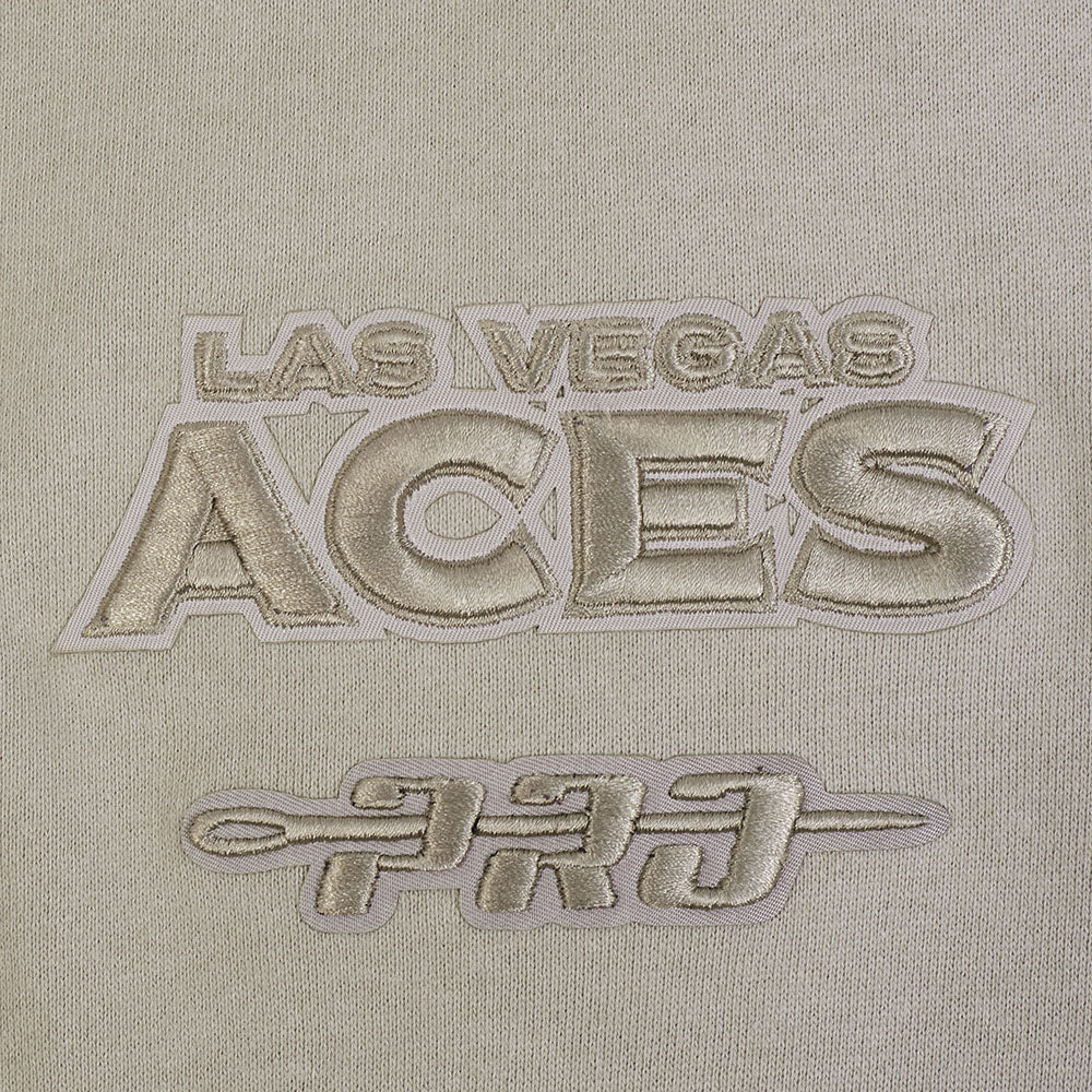 WNBA LAS VEGAS ACES NEUTRAL MEN'S DROP SHOULDER FLC CREWNECK (TAUPE) - Image 7
