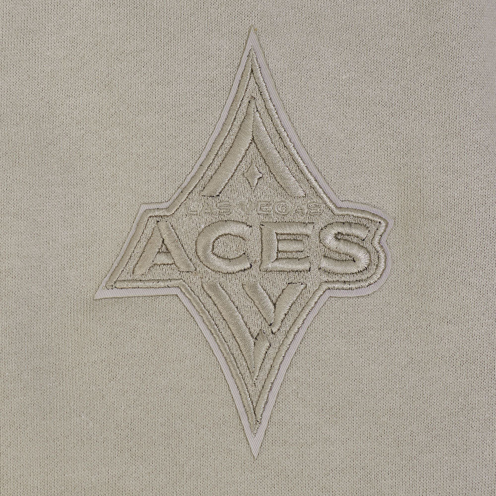 WNBA LAS VEGAS ACES NEUTRAL MEN'S DROP SHOULDER FLC CREWNECK (TAUPE) - Image 9