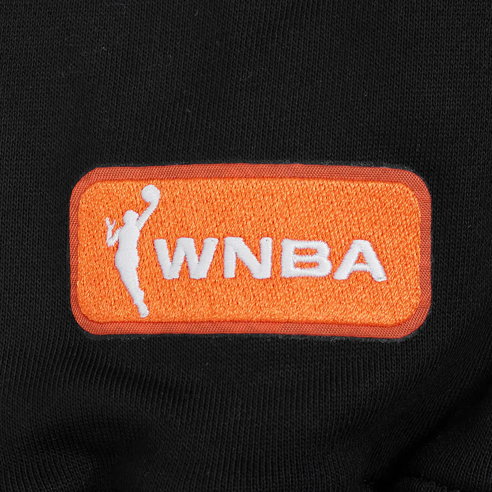 WNBA LAS VEGAS ACES RETRO CLASSICS MEN'S RIB FLEECE PULLOVER HOODIE (BLACK/GRAY) - Image 8