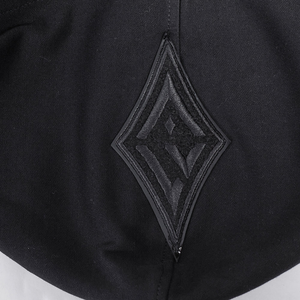WNBA LAS VEGAS ACES TRIPLE BLACK MEN'S DOUBLE KNIT PULLOVER HOODIE (BLACK) - Image 8