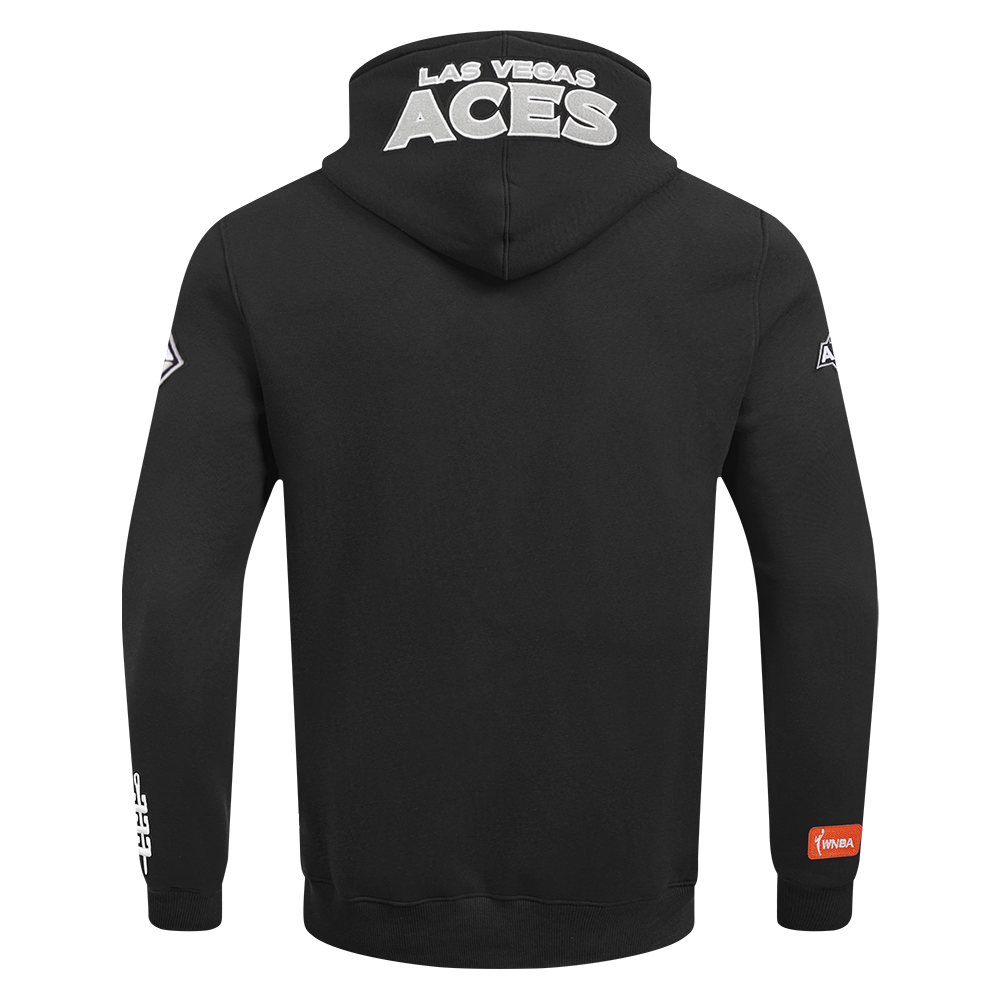 WNBA LAS VEGAS ACES A'JA WILSON #22 CLASSIC PLAYER NAME AND NUMBER MEN'S FLEECE PULLOVER HOODIE (BLACK) - Image 5