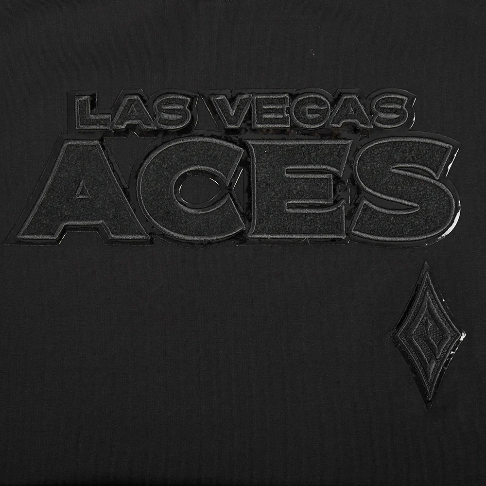 WNBA LAS VEGAS ACES TRIPLE BLACK WOMEN'S SS SLIM FIT TEE (BLACK) - Image 8