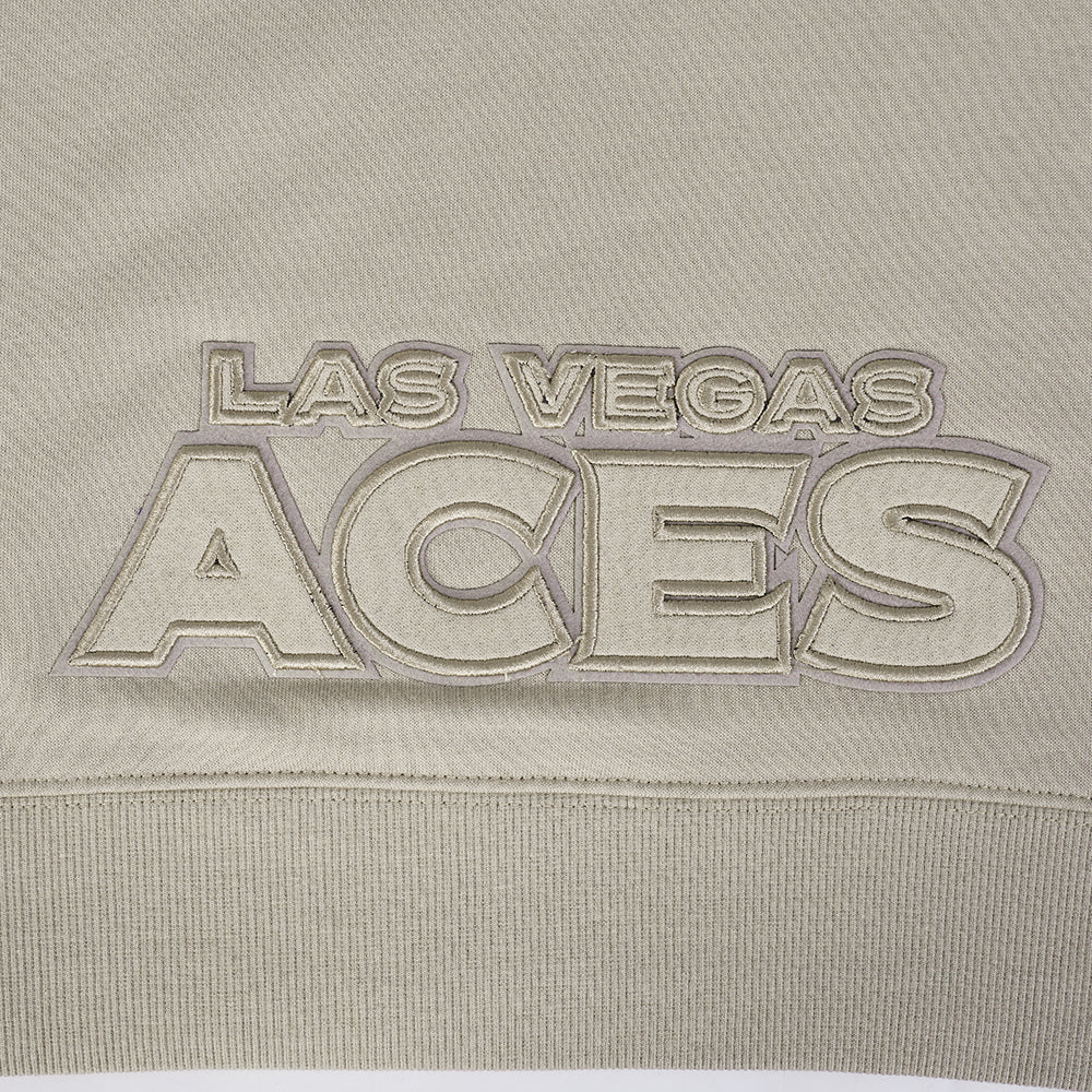 WNBA LAS VEGAS ACES NEUTRAL WOMEN'S FLEECE CREWNECK (TAUPE) - Image 7