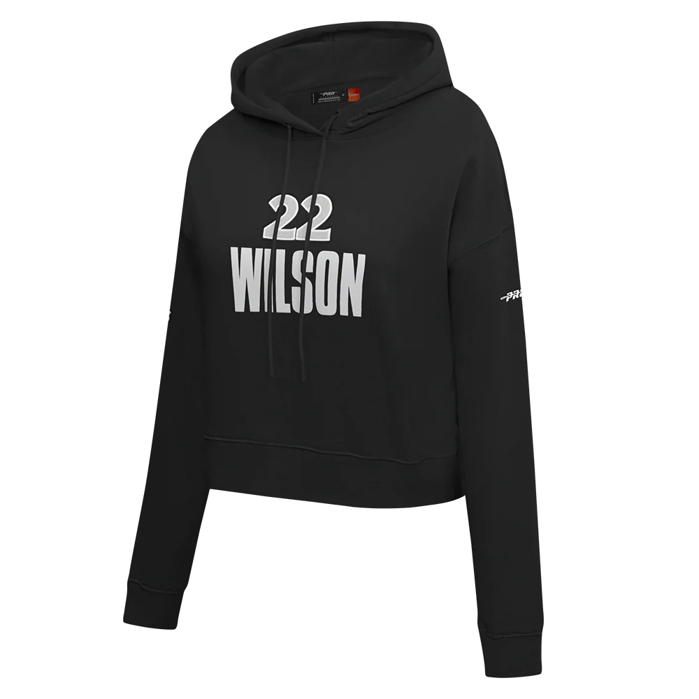 WNBA LAS VEGAS ACES A'JA WILSON #22 CLASSIC PLAYER NAME AND NUMBER (BLACK) - Image 4