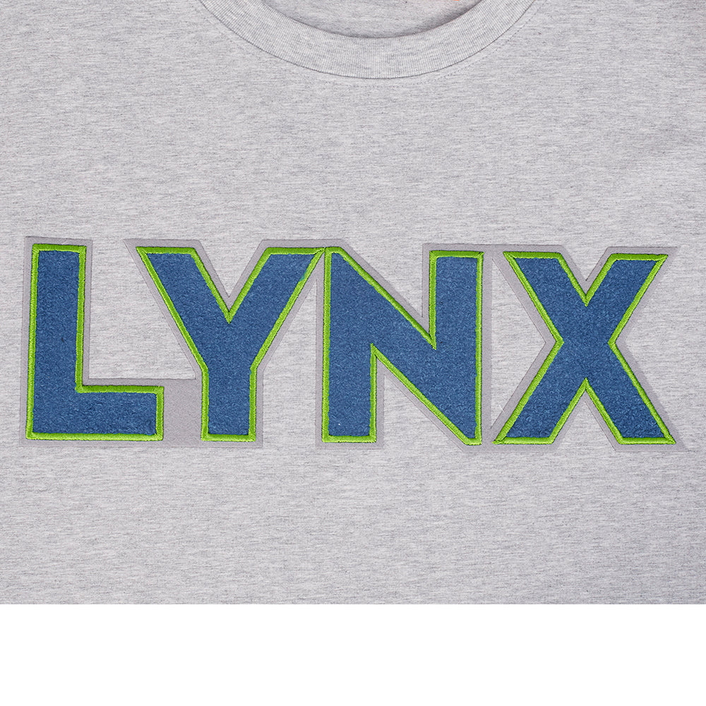 WNBA MINNESOTA LYNX CLASSIC CHENILLE MEN'S SJ TEE (HEATHER GREY) - Image 11