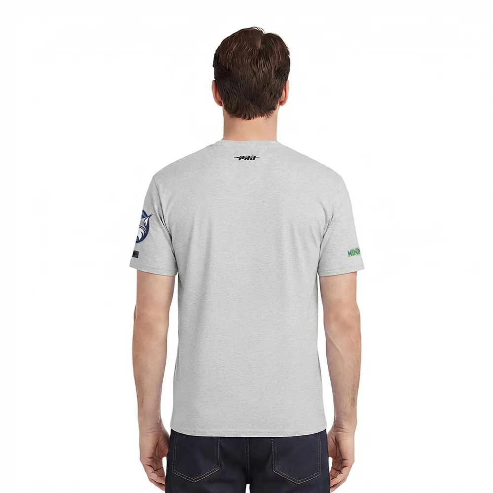WNBA MINNESOTA LYNX CLASSIC CHENILLE MEN'S SJ TEE (HEATHER GREY) - Image 2