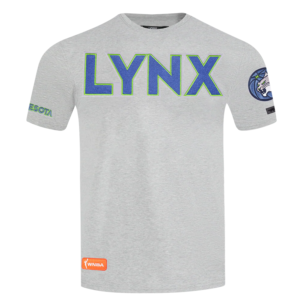 WNBA MINNESOTA LYNX CLASSIC CHENILLE MEN'S SJ TEE (HEATHER GREY) - Image 3