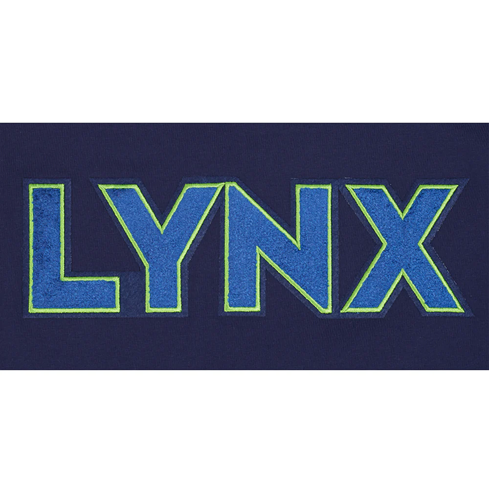 WNBA MINNESOTA LYNX CLASSIC CHENILLE MEN'S SINGLE JERSEY TEE (MIDNIGHT NAVY) - Image 10