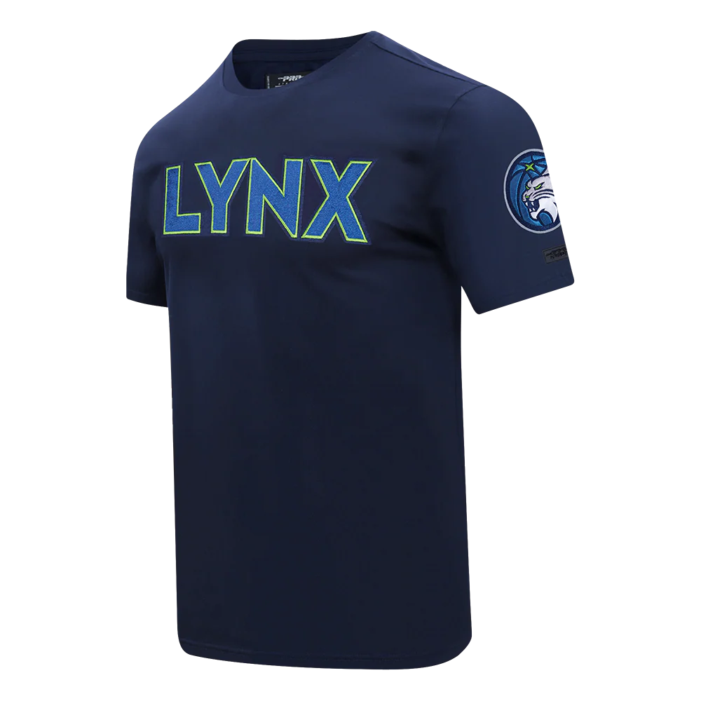 WNBA MINNESOTA LYNX CLASSIC CHENILLE MEN'S SINGLE JERSEY TEE (MIDNIGHT NAVY) - Image 4