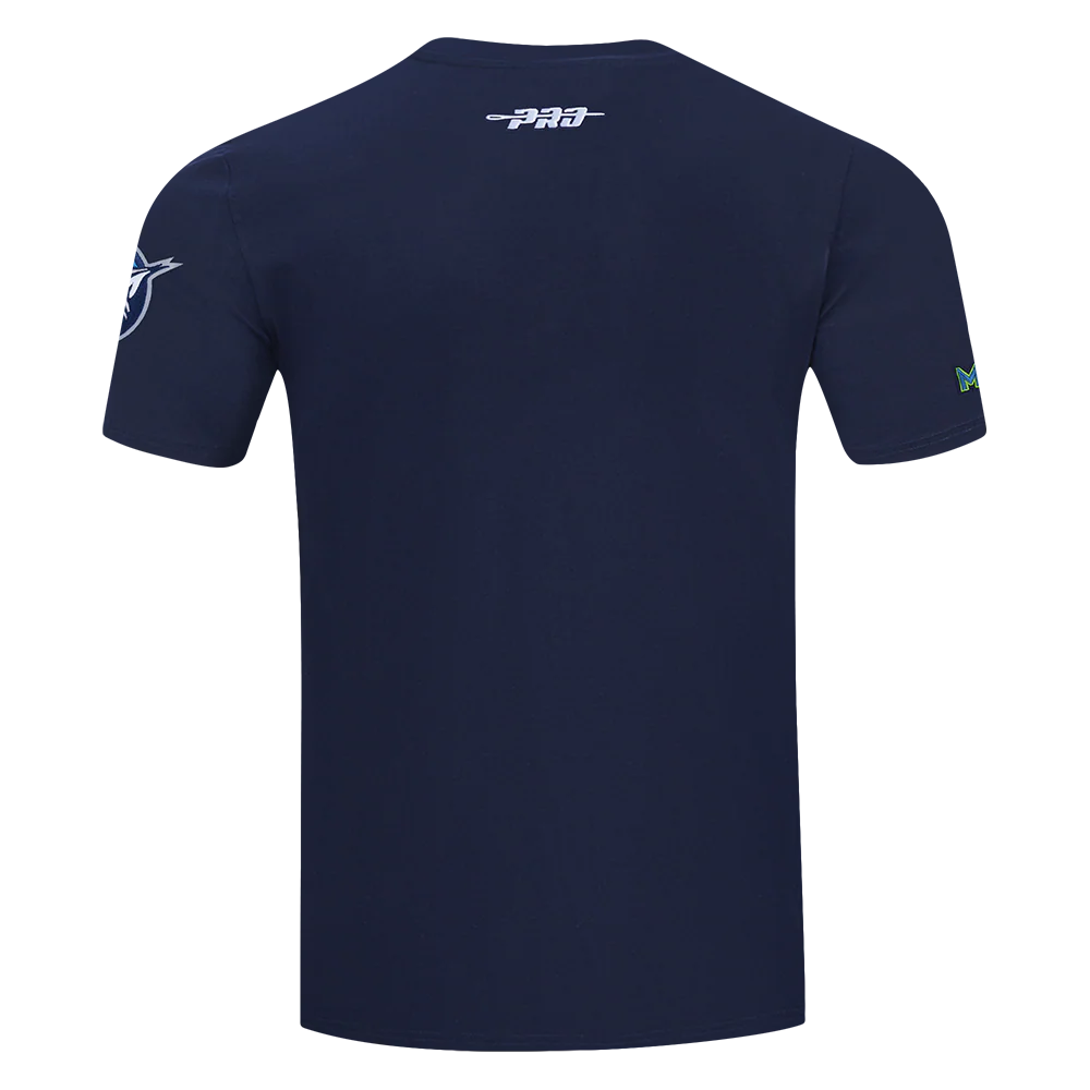 WNBA MINNESOTA LYNX CLASSIC CHENILLE MEN'S SINGLE JERSEY TEE (MIDNIGHT NAVY) - Image 5