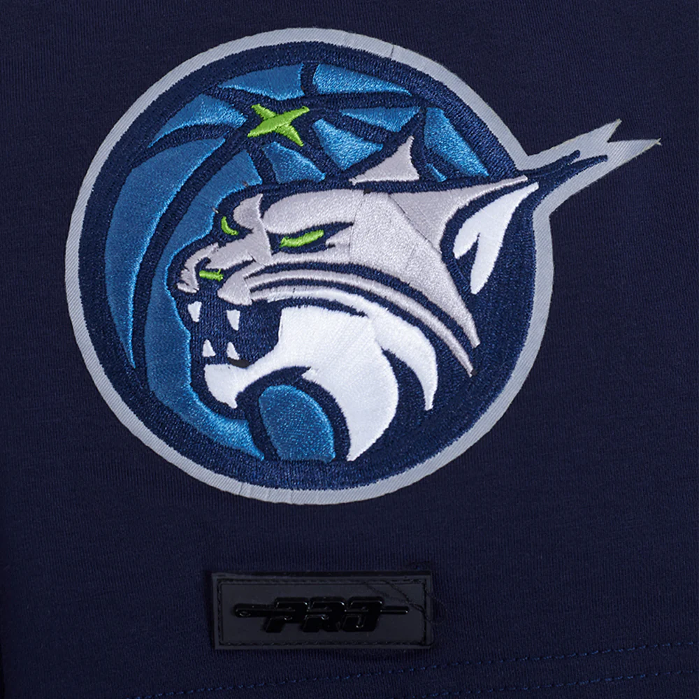 WNBA MINNESOTA LYNX CLASSIC CHENILLE MEN'S SINGLE JERSEY TEE (MIDNIGHT NAVY) - Image 9