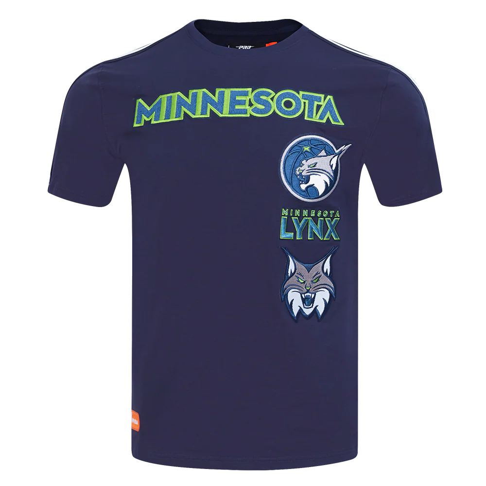 WNBA MINNESOTA LYNX RETRO CLASSICS MEN'S SINGLE JERSEY STRIPED TEE (MIDNIGHT NAVY)