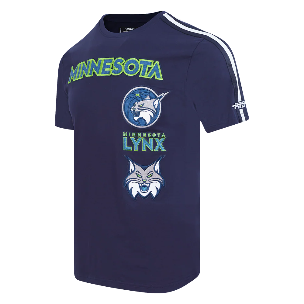 WNBA MINNESOTA LYNX RETRO CLASSICS MEN'S SINGLE JERSEY STRIPED TEE (MIDNIGHT NAVY) - Image 2