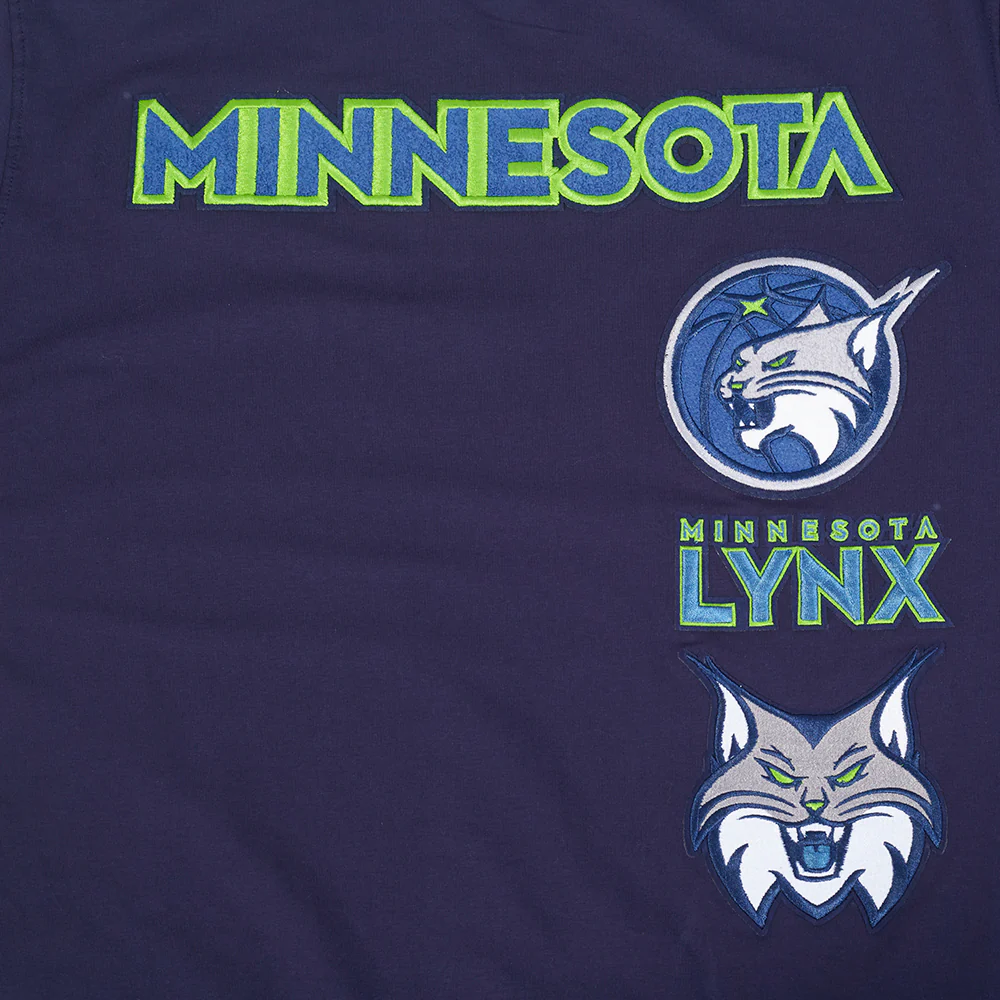 WNBA MINNESOTA LYNX RETRO CLASSICS MEN'S SINGLE JERSEY STRIPED TEE (MIDNIGHT NAVY) - Image 6
