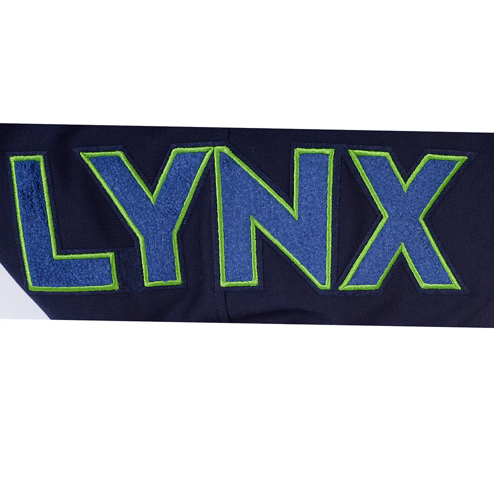 WNBA MINNESOTA LYNX CLASSIC CHENILLE MEN'S DOUBLE KNIT PULLOVER HOODIE (MIDNIGHT NAVY) - Image 9