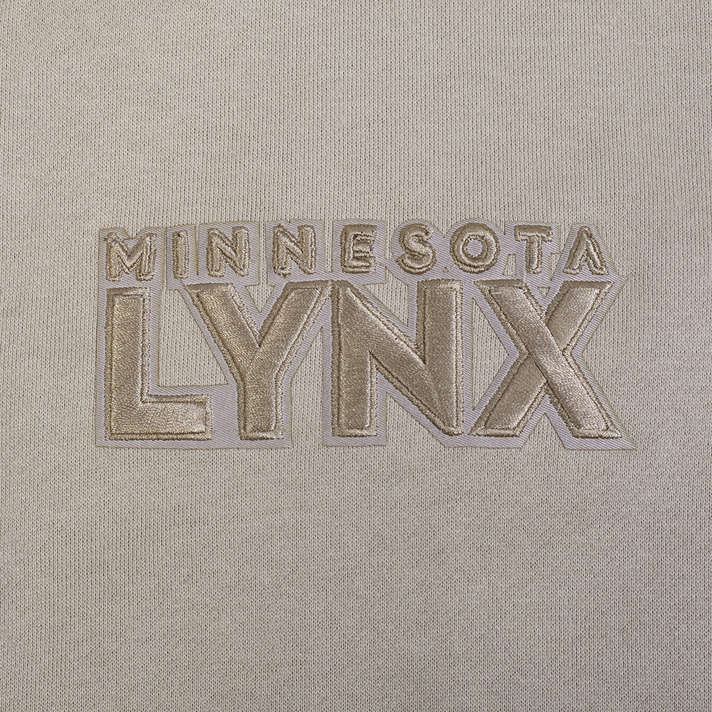 WNBA MINNESOTA LYNX NEUTRAL MEN'S DROP SHOULDER FLEECE PULLOVER HOODIE (TAUPE) - Image 10