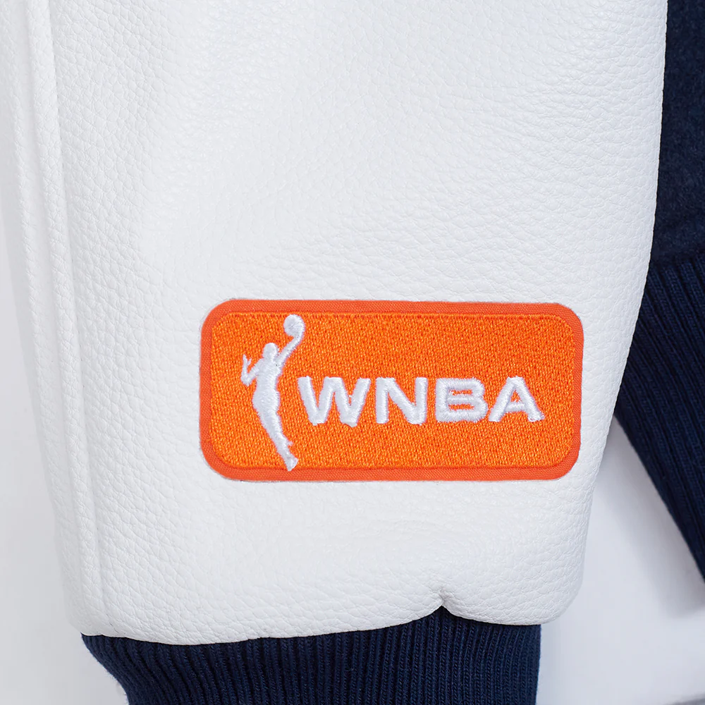WNBA  MINNESOTA LYNX CLASSIC CHENILLE MEN'S WOOL VARSITY JACKET (MIDNIGHT NAVY/WHITE) - Image 7
