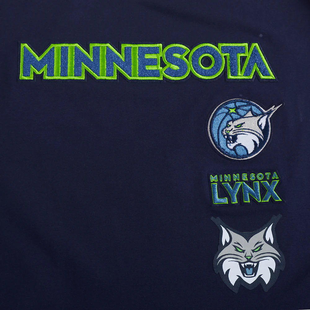 WNBA MINNESOTA LYNX RETRO CLASSICS WOMEN'S SINGLE JERSEY BOXY TEE (MIDNIGHT NAVY) - Image 6