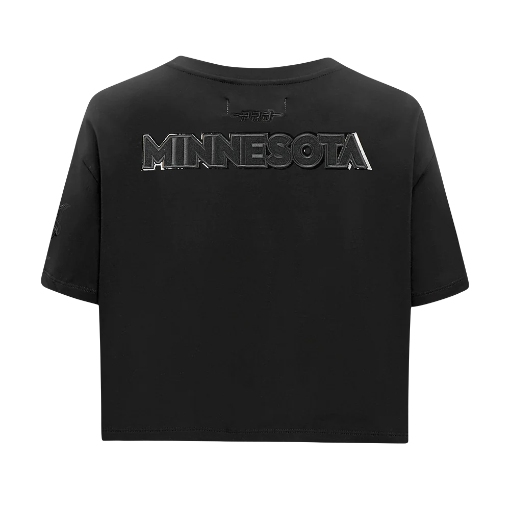 WNBA MINNESOTA LYNX TRIPLE BLACK WOMEN'S SINGLE JERSEY BOXY TEE (BLACK) - Image 5