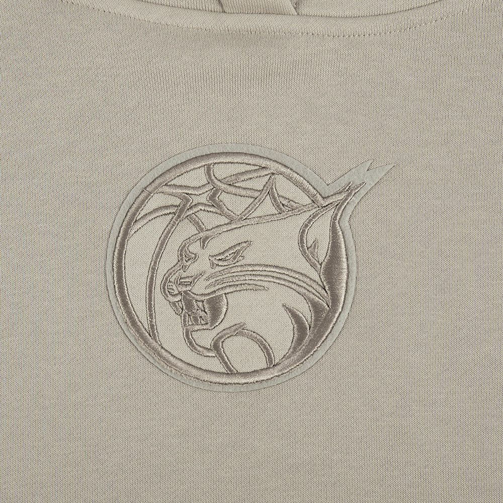 WNBA  MINNESOTA LYNX NEUTRAL WOMEN'S FLEECE CROPPED PULLOVER HOODIE (TAUPE) - Image 5