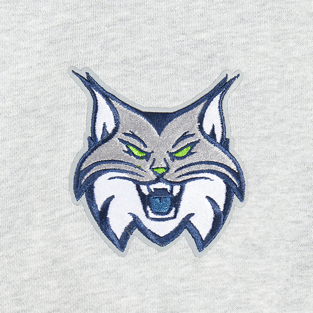 WNBA MINNESOTA LYNX CLASSIC ESSENTIALS WOMEN'S FLEECE CREWNECK (HEATHER GREY) - Image 5