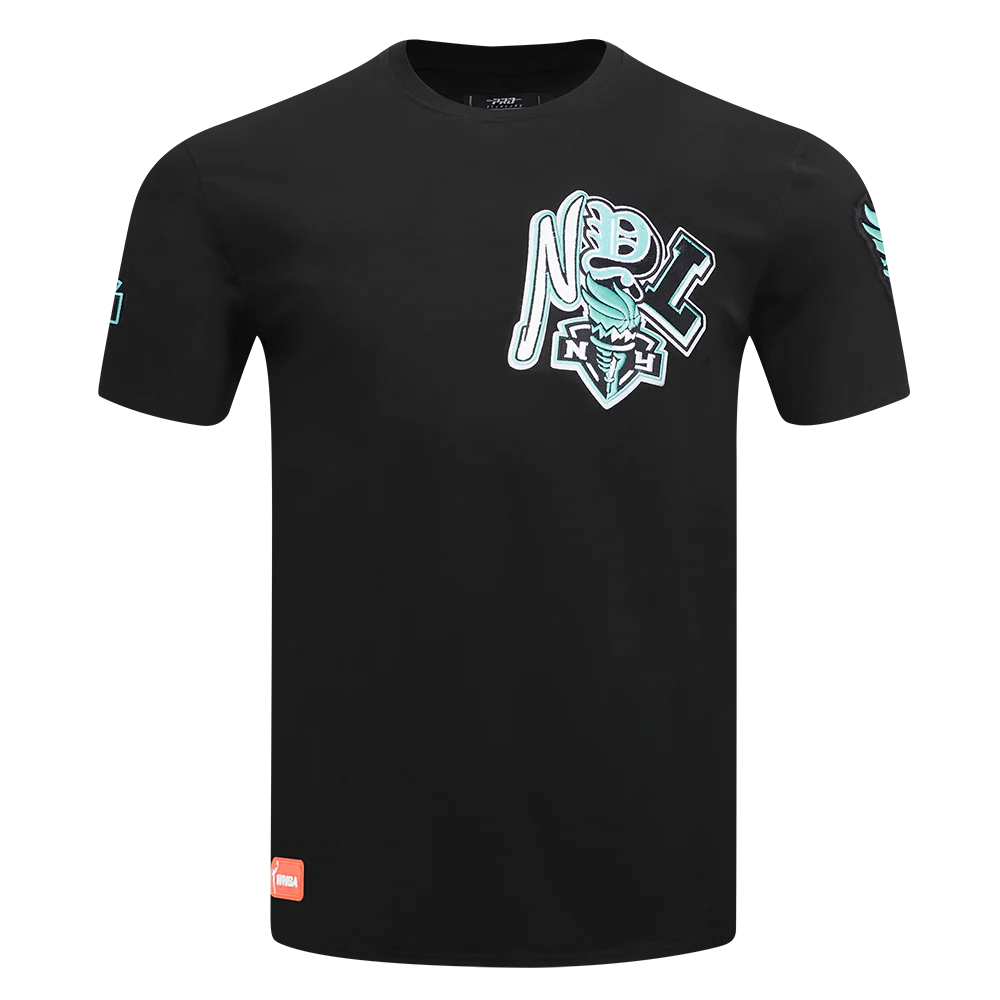 WNBA NEW YORK LIBERTY CITY RANSOM MEN'S SINGLE JERSEY TEE (BLACK)