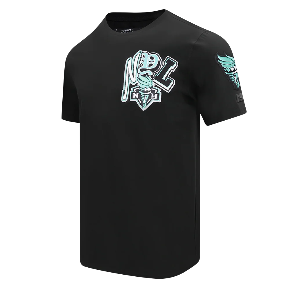 WNBA NEW YORK LIBERTY CITY RANSOM MEN'S SINGLE JERSEY TEE (BLACK) - Image 2