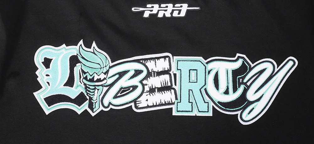 WNBA NEW YORK LIBERTY CITY RANSOM MEN'S SINGLE JERSEY TEE (BLACK) - Image 5