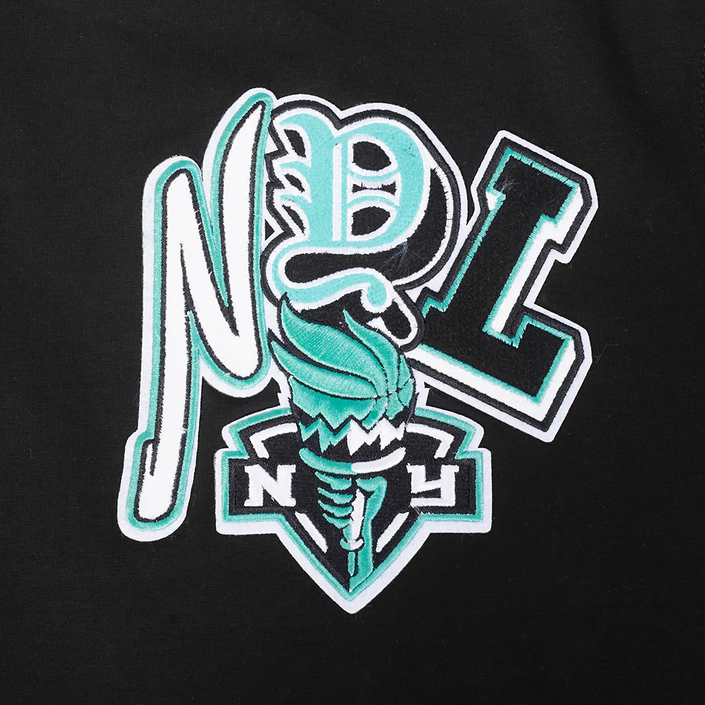 WNBA NEW YORK LIBERTY CITY RANSOM MEN'S SINGLE JERSEY TEE (BLACK) - Image 8