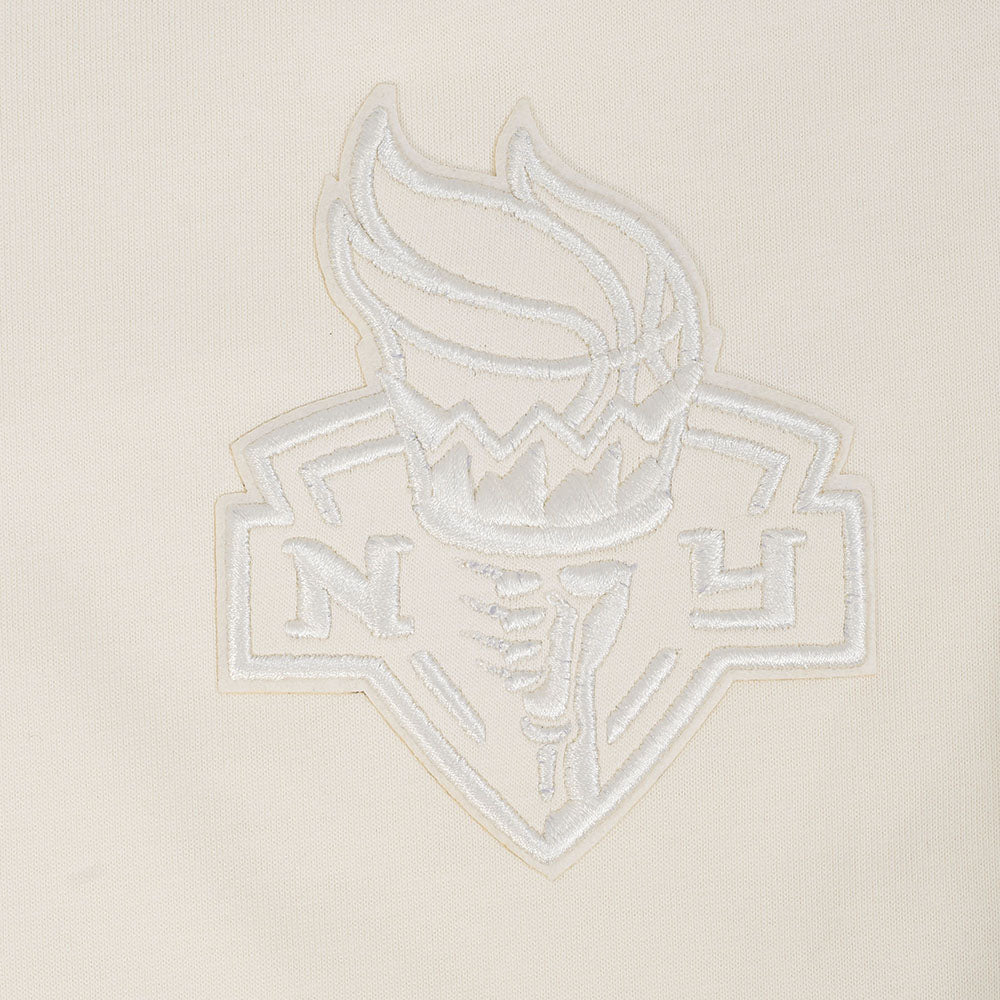 WNBA NEW YORK LIBERTY NEUTRAL MEN'S COTTON JERSEY DROP SHOULDER TEE (EGGSHELL) - Image 7