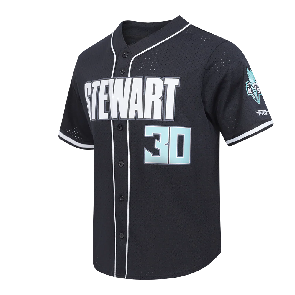 WNBA NEW YORK LIBERTY BREANNA STEWART #30 CLASSIC PLAYER NAME AND NUMBER MEN'S SINGLE JERSEY TEE (BLACK) - Image 6