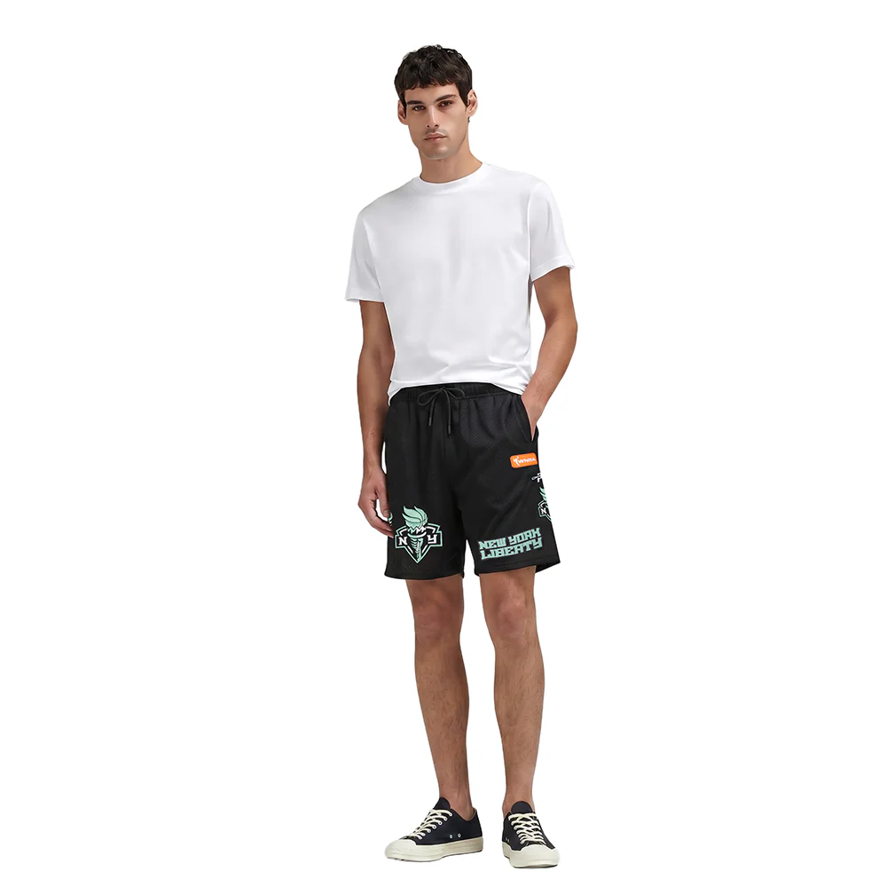 NEW YORK LIBERTY MESH MEN'S SHORT (BLACK) - Image 3