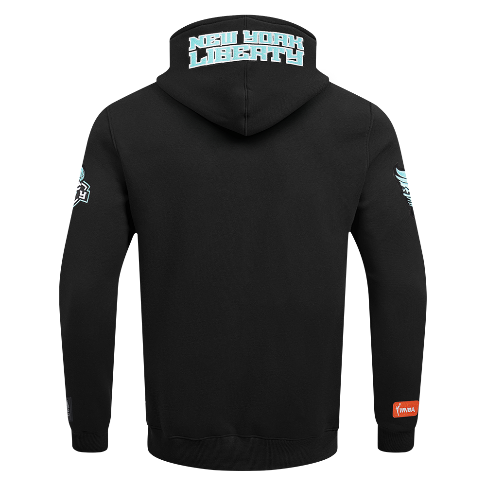 WNBA NEW YORK LIBERTY BREANNA STEWART #30 CLASSIC PLAYER NAME AND NUMBER MEN'S FLEECE PULLOVER HOODIE  (BLACK) - Image 5