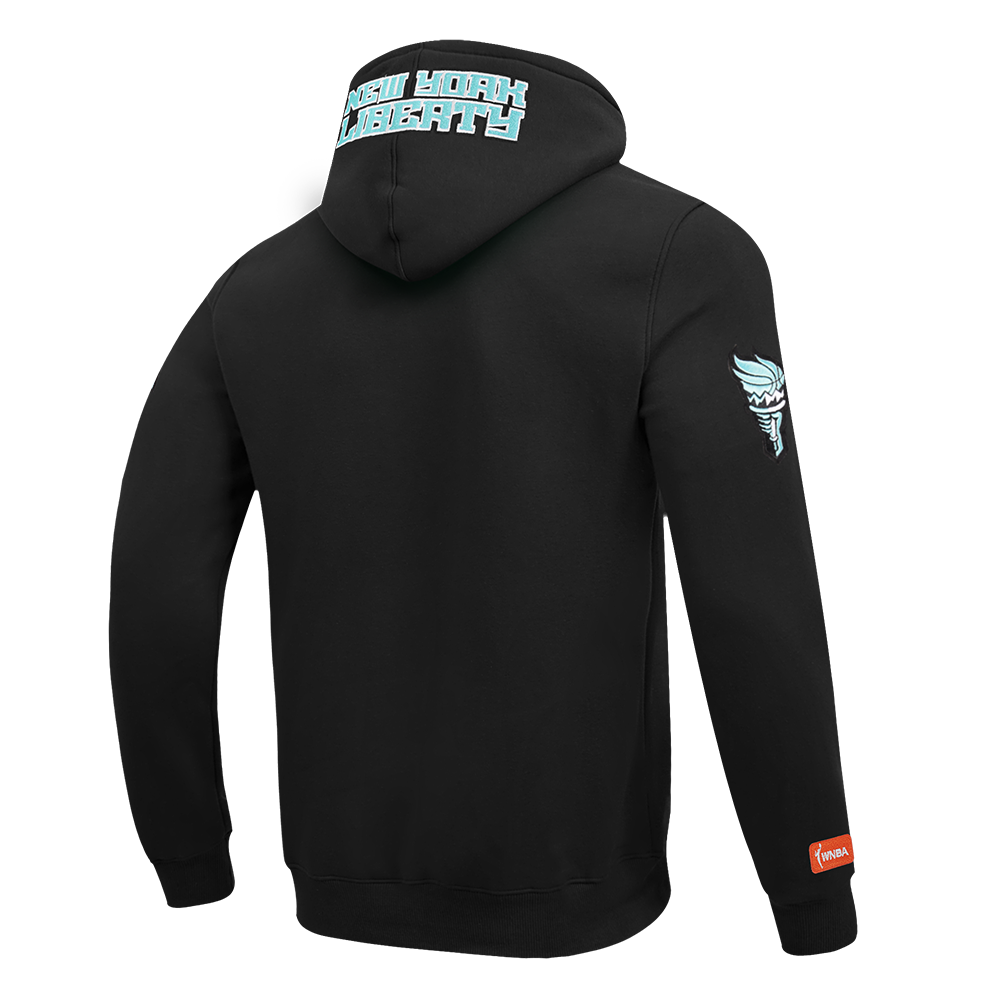 WNBA NEW YORK LIBERTY BREANNA STEWART #30 CLASSIC PLAYER NAME AND NUMBER MEN'S FLEECE PULLOVER HOODIE  (BLACK) - Image 6