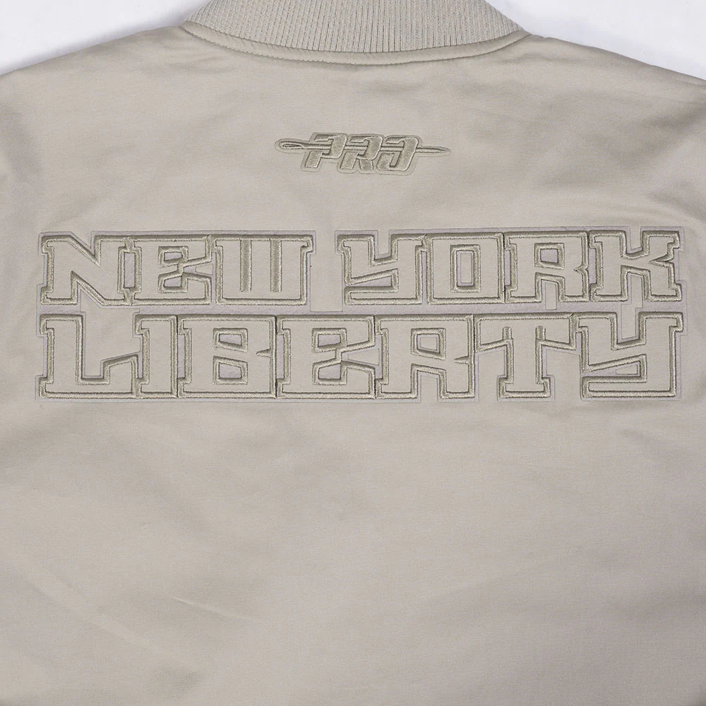 WNBA NEW YORK LIBERTY NEUTRAL MEN'S TWILL JACKET (TAUPE) - Image 7