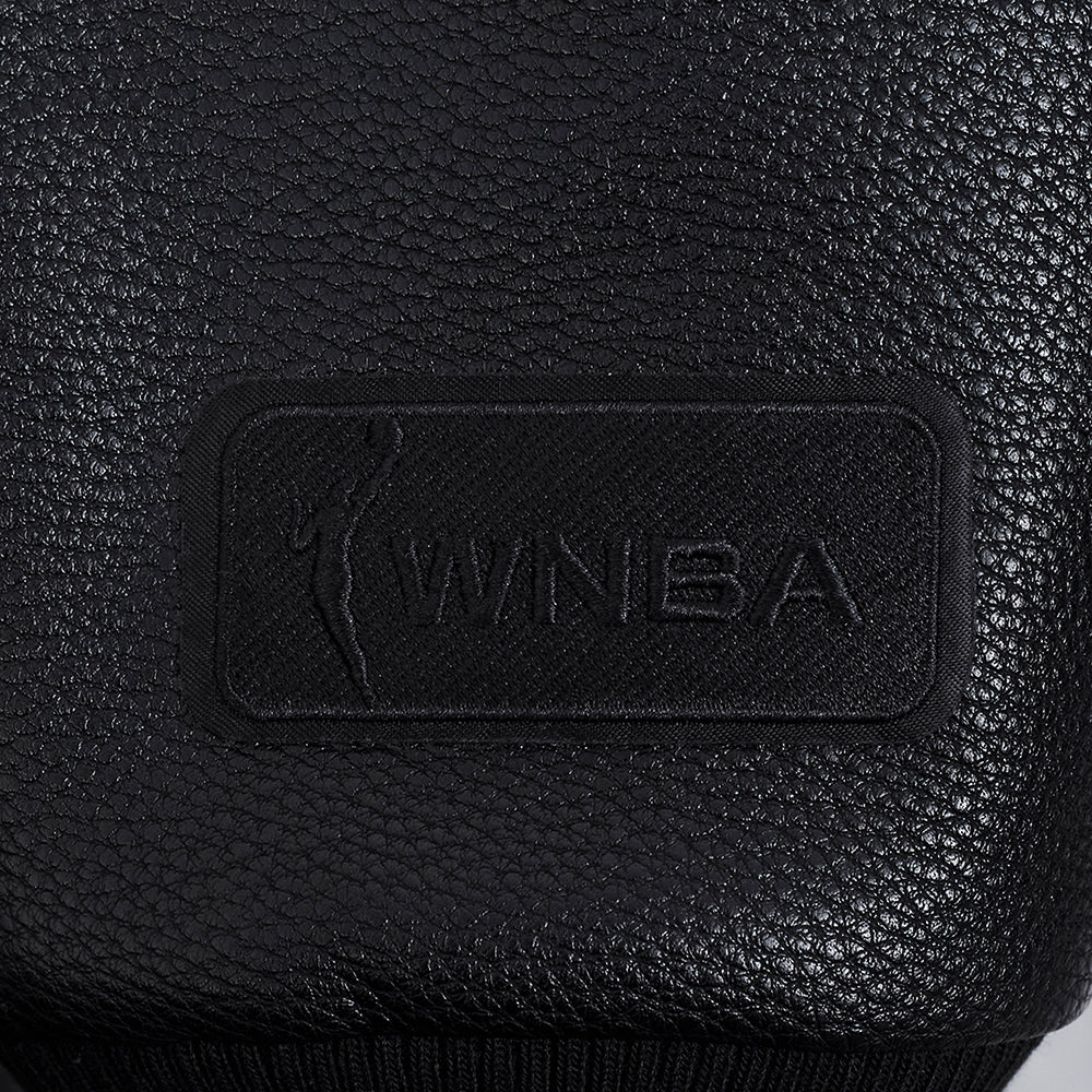 WNBA NEW YORK LIBERTY TRIPLE BLACK MEN'S WOOL VARSITY JACKET (JET BLACK) - Image 6